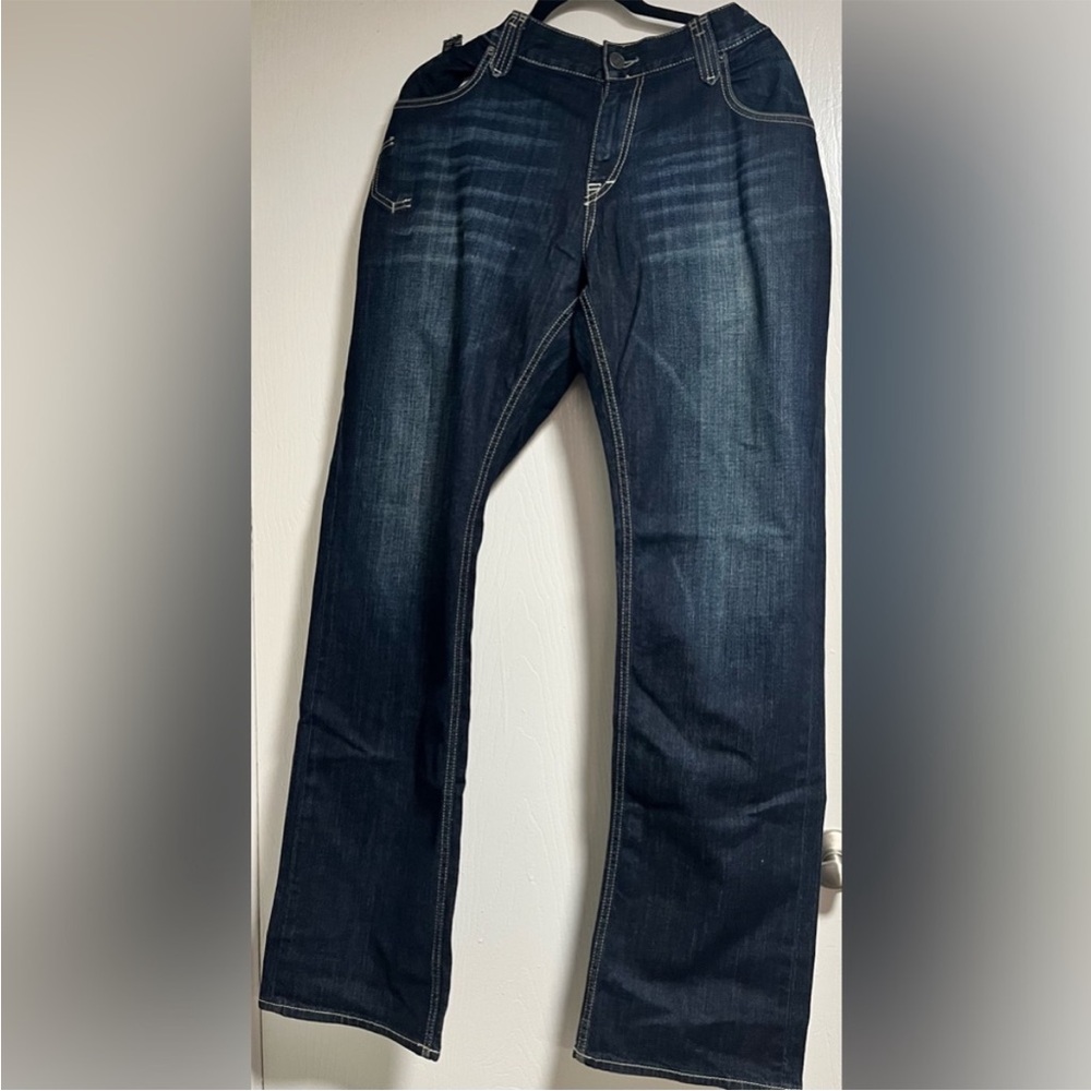 Taverniti so..Dark Blue Jeans with Studded Design